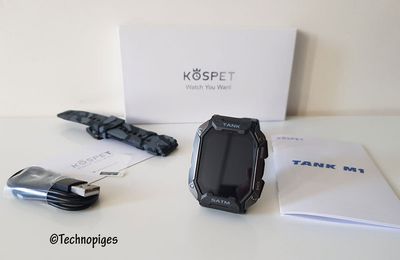 Test de la montre connectée Kospet Tank M1