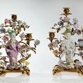 Important Pair of Meissen Candelabras with Chinese Boys, 1750s