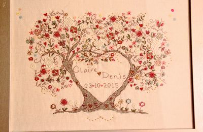 Broderie pour le mariage.