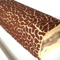 Buche aux fruits exotiques : mangue, longans, litchies