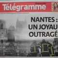 Nantes: incendie de la cathédrale