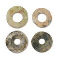 Four hardstone bi discs, Neolithic period, 4th millennium BC