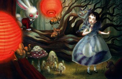 [Art] Alice meets the Cheshire Cat