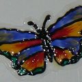 un papillon en window color
