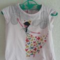 Tee-shirt en coton rose clair imprimé Catimini - 18 Mois