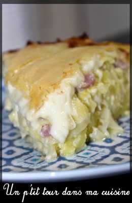 P'tite tarte aux poireaux et à la raclette gratinée, pâte à base de pommes de terre râpées