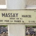 MASSAY Marcel (Montgivray) + 15/05/1915 Aix Noulette (62)