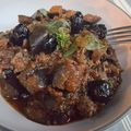 ragoût d'aubergines au boeuf 