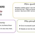 Carnet de bord du 07 au 13 mai 2025