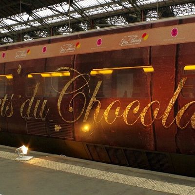 Le train-expo du chocolat.