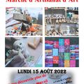 Marché d'artisanat d'art de Parpeçay 15 Août 2022