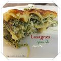 Lasagnes épinards & ricotta ( recette light ! )