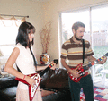 Fête de Départ chez Beth, session Guitar Heroe