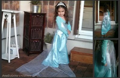 La reine des neiges... Robe d'Elsa