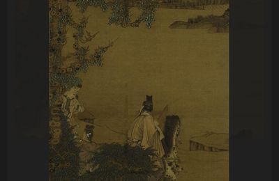 Chen Hongshou, On a Visit to Plum Blossoms, Ming dynasty (AD 1368-1644)