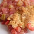 Cobbler à la rhubarbe et au gingembre