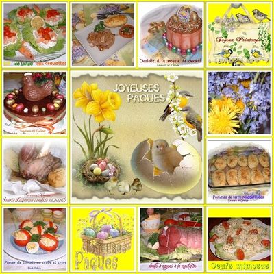 Tout autour de Pâques (mon menu traditionnel, mes recettes et ma table de Pâques ) 