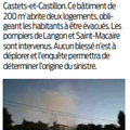 Incendie d'habitations