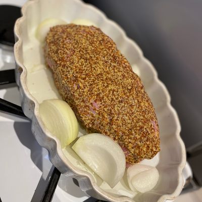 Noix de veau à la moutarde