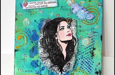 2 canvas "L'essentiel n'est pas à quel point tu aimes..." + Echange de marque-pages