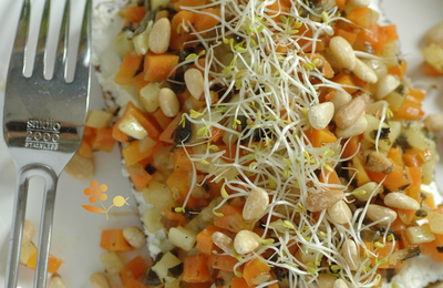 BRUNOISE DE LÉGUMES AU TARTARE D'ALGUES