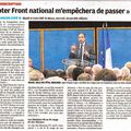 Législatives 2012, 6ème circonscription de Seine-&-Marne - François Copé : "voter Front National m'empêchera de passer"