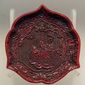 Red Lacquer Plate, Ming Dynasty 