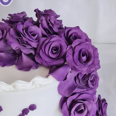 Gâteau fleuri - fondant flowers cake