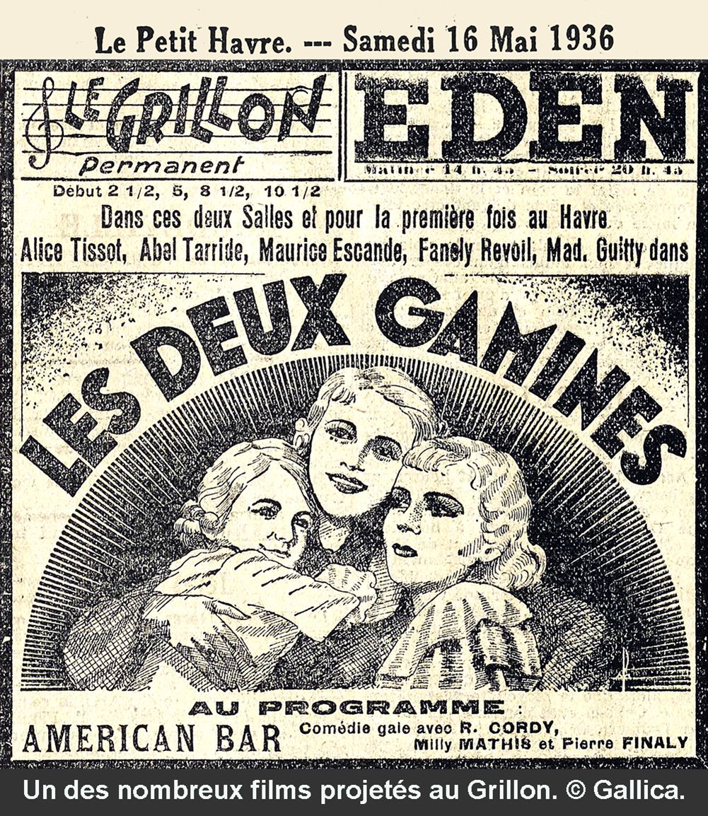 Le Havre Cinéma Gaumont Pathé Lecesne reconstruction Perret star Apollo Grillon Alhambra, Sirius Vox Rex Scala Royal Rio Réau Paris Sainte Adresse Lido  Normandy bombardement 1944