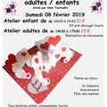 une cARTe pop-up pleine d'amour - animation DALBE Angers du 8 février 2020