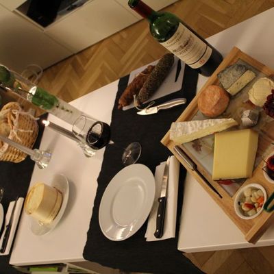 Soirée fromage et charcuterie (Noite de frios)