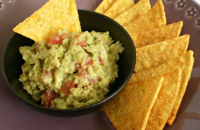 Guacamole & ses nachos épicées maison