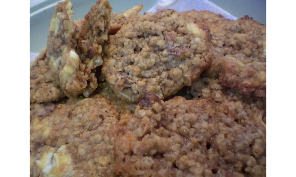 Cookies aux flocons d'avoine, noix de pecan et chocolat blanc