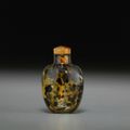 A 'tortoiseshell' glass snuff bottle, 1730-1850