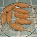 Brochettes de poulet au soja