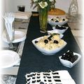 Buffet en noir et blanc 