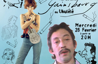 soirée ukulélé spéciale Gainsbourg au café Bayard