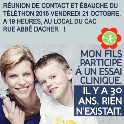 Téléthon 2016 à Courpière: réunion !