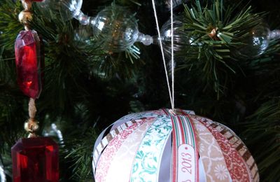 Boules de Noël en papier...