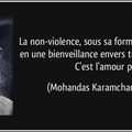 La non-violence...