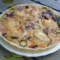 QUICHE ESTIVALE AU CHEVRE ET A LA COURGETTE