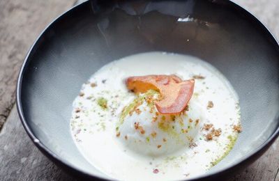 Oeuf parfait, crème de parmesan