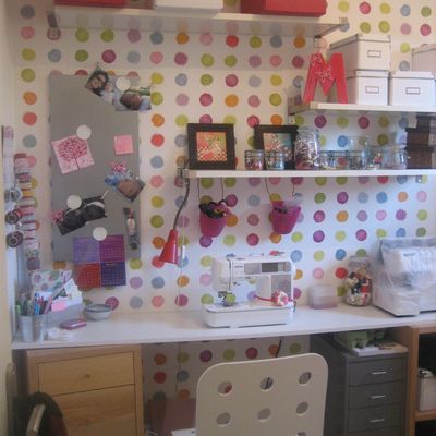 sewing room...