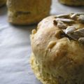 Scones au citron bergamote et aux graines de tournesol