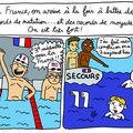 En France, on arrive à la fois à battre des records de natation… et des records de noyade. On est très fort!