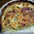 Quiche sans pâte au Chou Vert, Poireau et Fourme d'Ambert