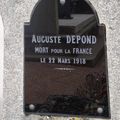 DEPOND Auguste Alexandre (Villegouin) + 22/03/1918 Rivière (62)