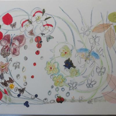 Argile Chaize-Vernier - Collage sur toile