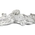 A rock crystal 'chilong' Brushrest. Qing dynasty, 19th century
