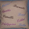 coussin personnalisé